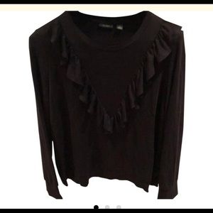 COPY - Halogen ruffle detail sweatshirt